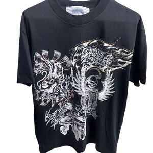 Men's Black Graphic Tee with Bold Design